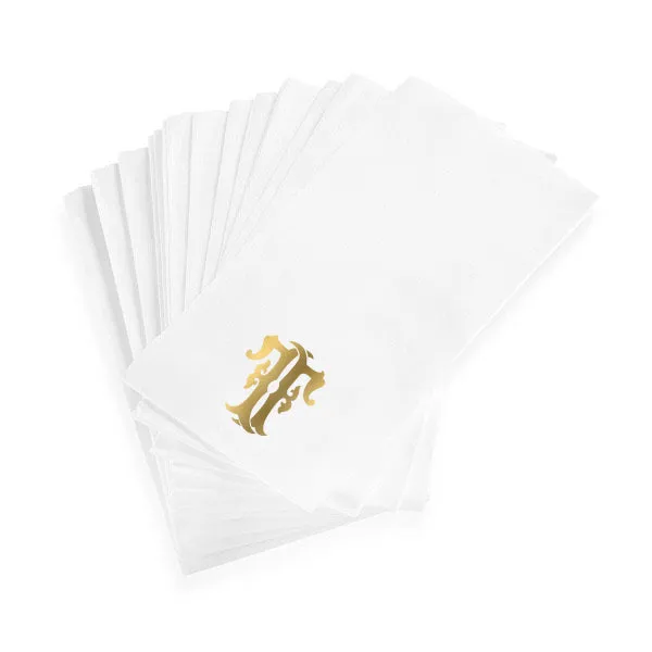 1-Letter Monogrammed Guest Towels