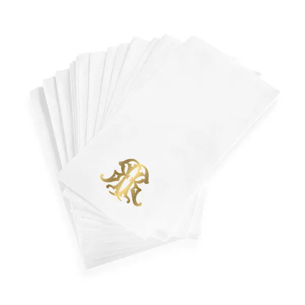 1-Letter Monogrammed Guest Towels