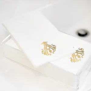 1-Letter Monogrammed Guest Towels