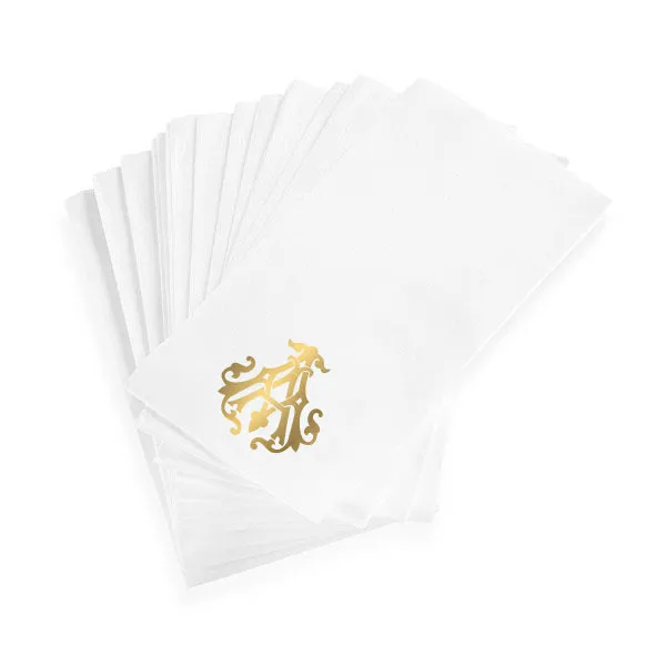 1-Letter Monogrammed Guest Towels