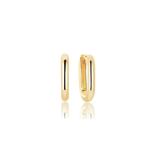 18k Gold Plated Capri Medio Pianura Earrings SJ-E62010-SG