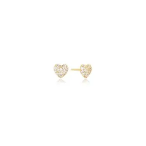 18k Gold Plated Caro Earrings SJ-E72350-CZ-YG