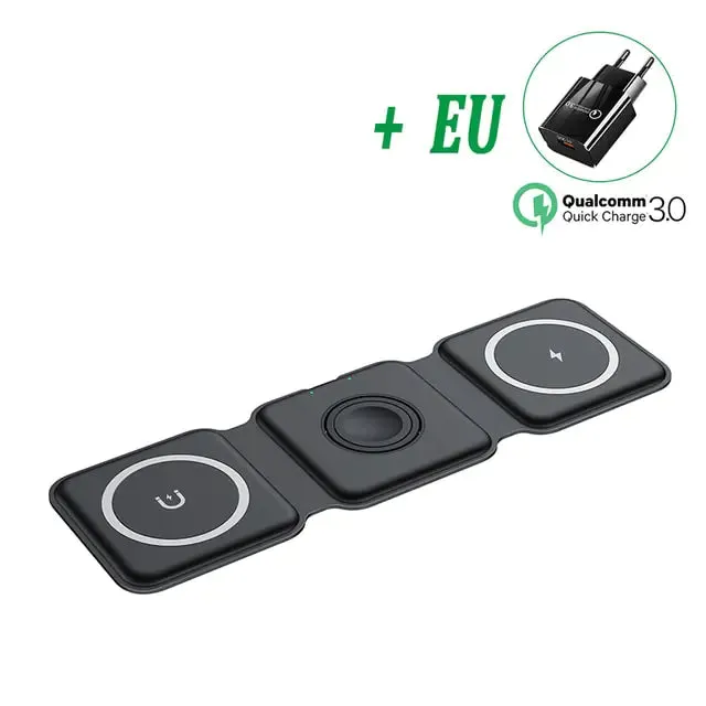 3 in 1 Magnetic Wireless Charger Pad