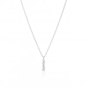 925 Sterling silver Ellera Ovale Piccolo Necklace SJ-N2414-CZ