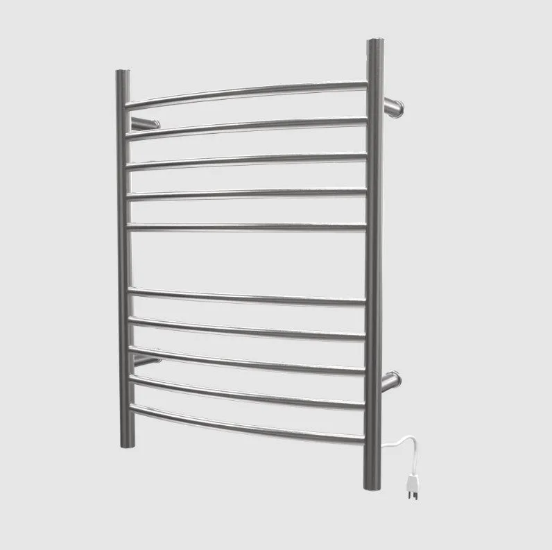 Amba Radiant Hardwired   Plug-in Combo Curved 10 Bar Towel Warmer