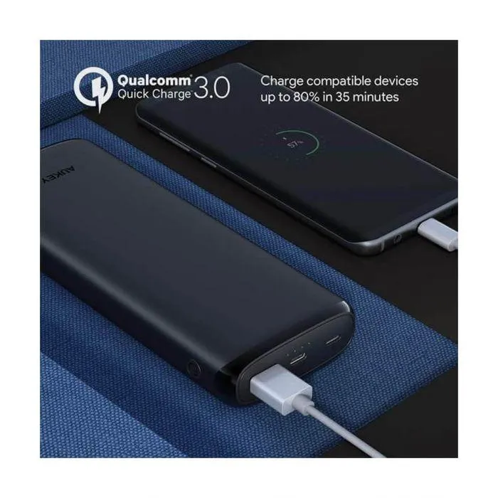 Aukey Powerbank 3-Port 20000mAh w/ 45w Power Delivery Black