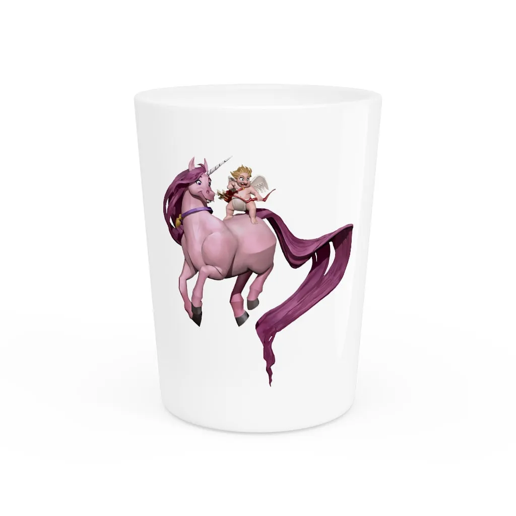 Baby Cupid and Horse Shot Glass