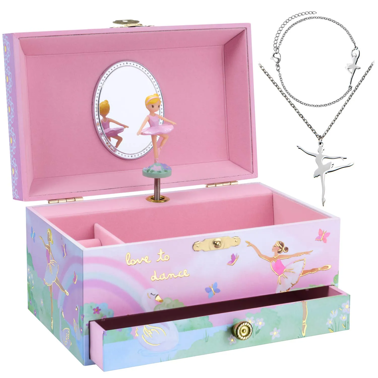 Ballea Music Box Little Girls Jewelry Set 3 Ballea Gifts