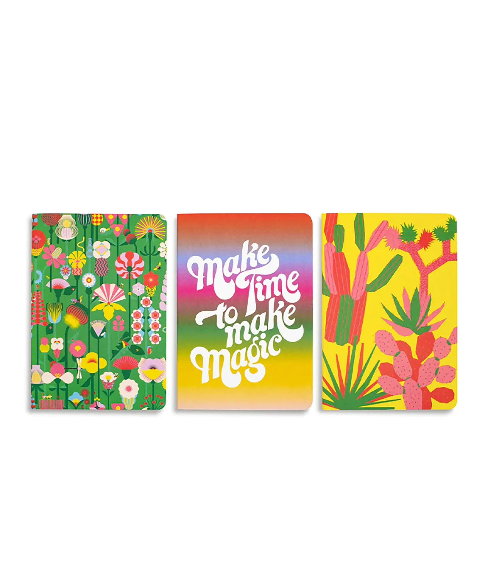 Ban.do Notebook Set Geometric Flowers