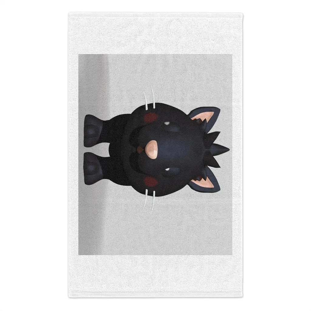 Black Kitty Rally Towel, 11x18