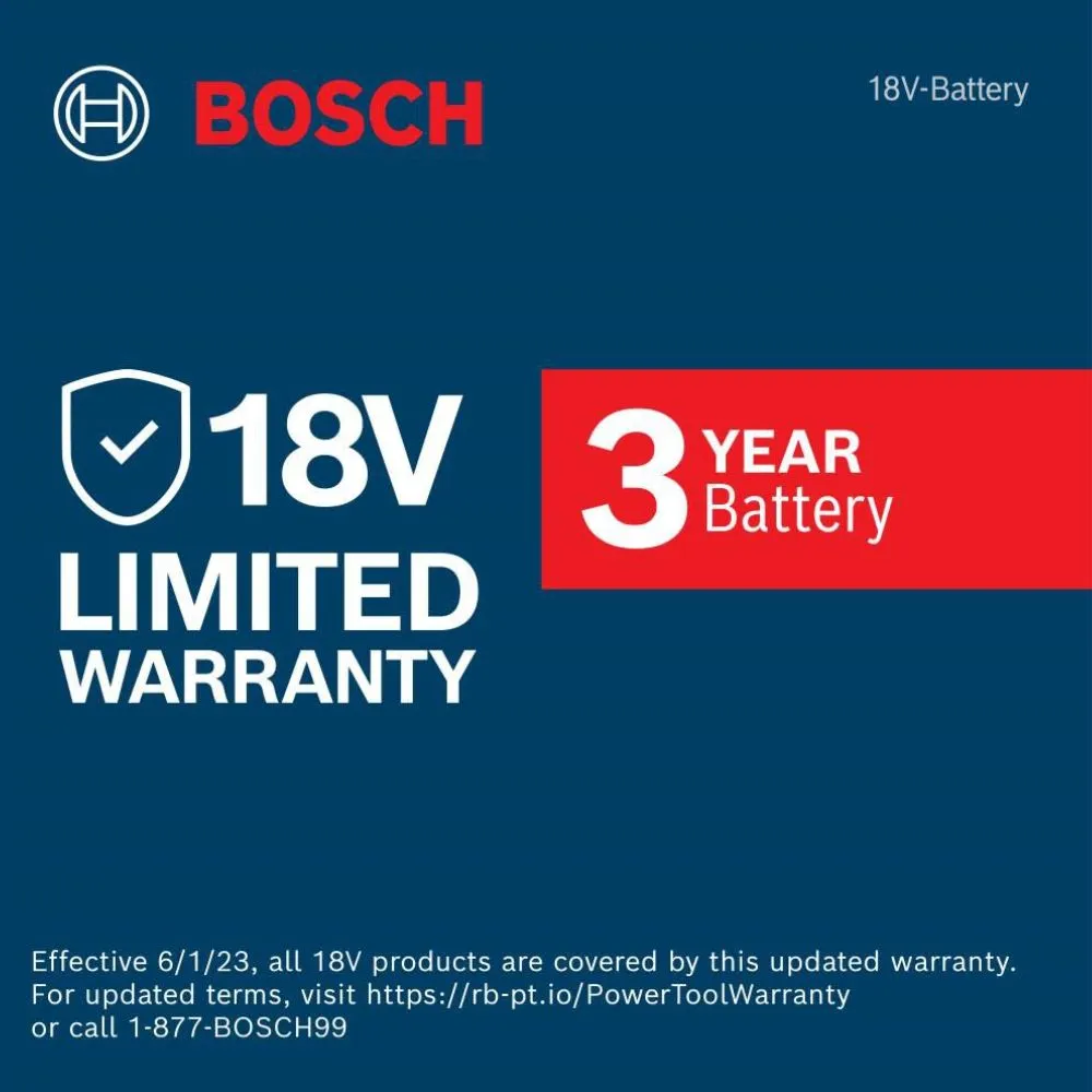 Bosch BAT612-2PK 18V Lithium-Ion 2 Ah Standard Power Batteries, 2-Pack