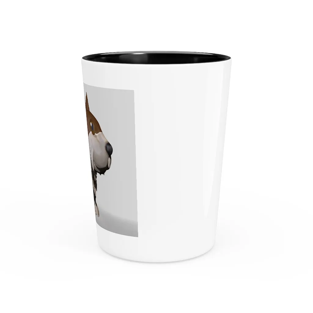 Brown Dog Shot Glass