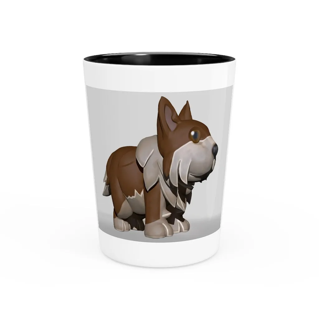 Brown Dog Shot Glass