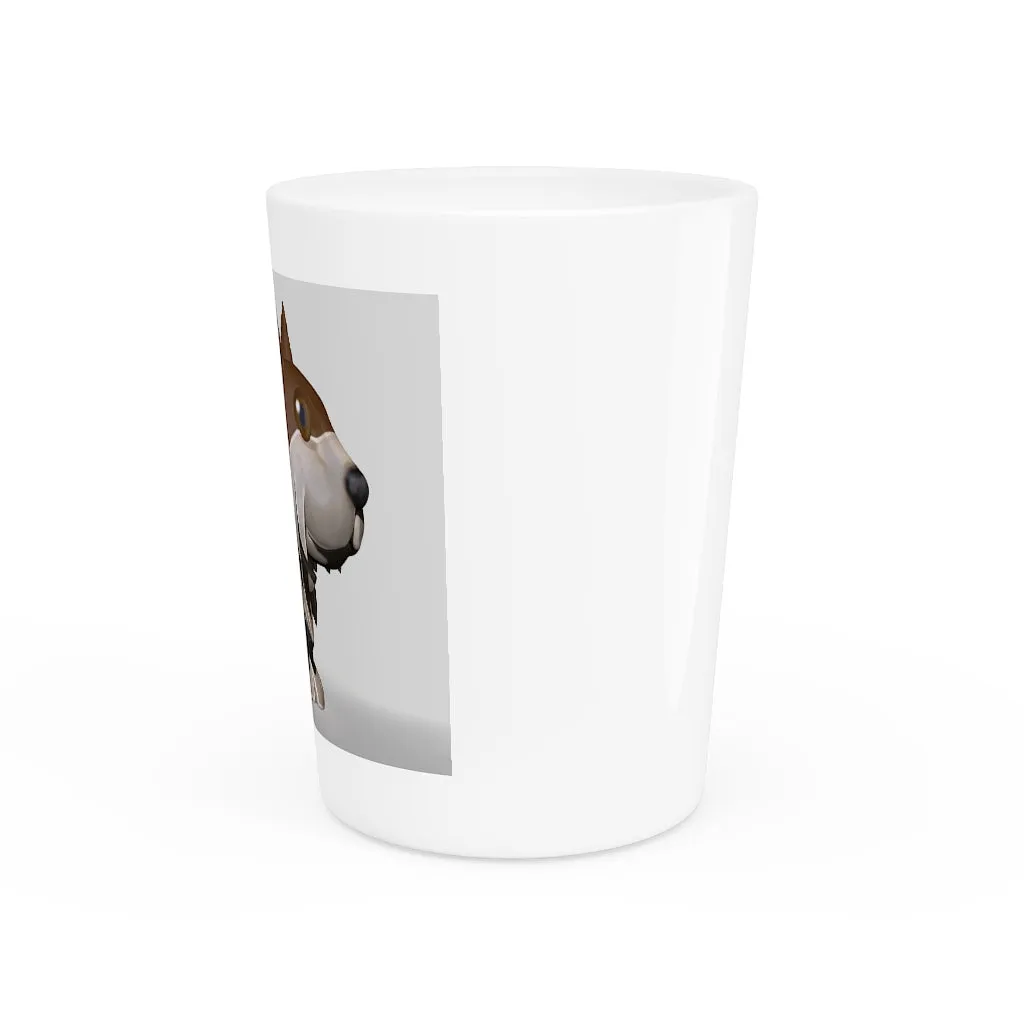 Brown Dog Shot Glass