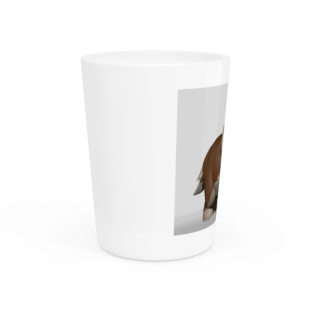 Brown Dog Shot Glass