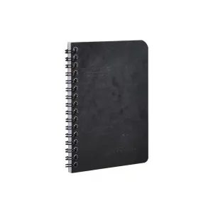 Clairefontaine Age-Bag Pocket Coilbound Notebook, Ruled, Black