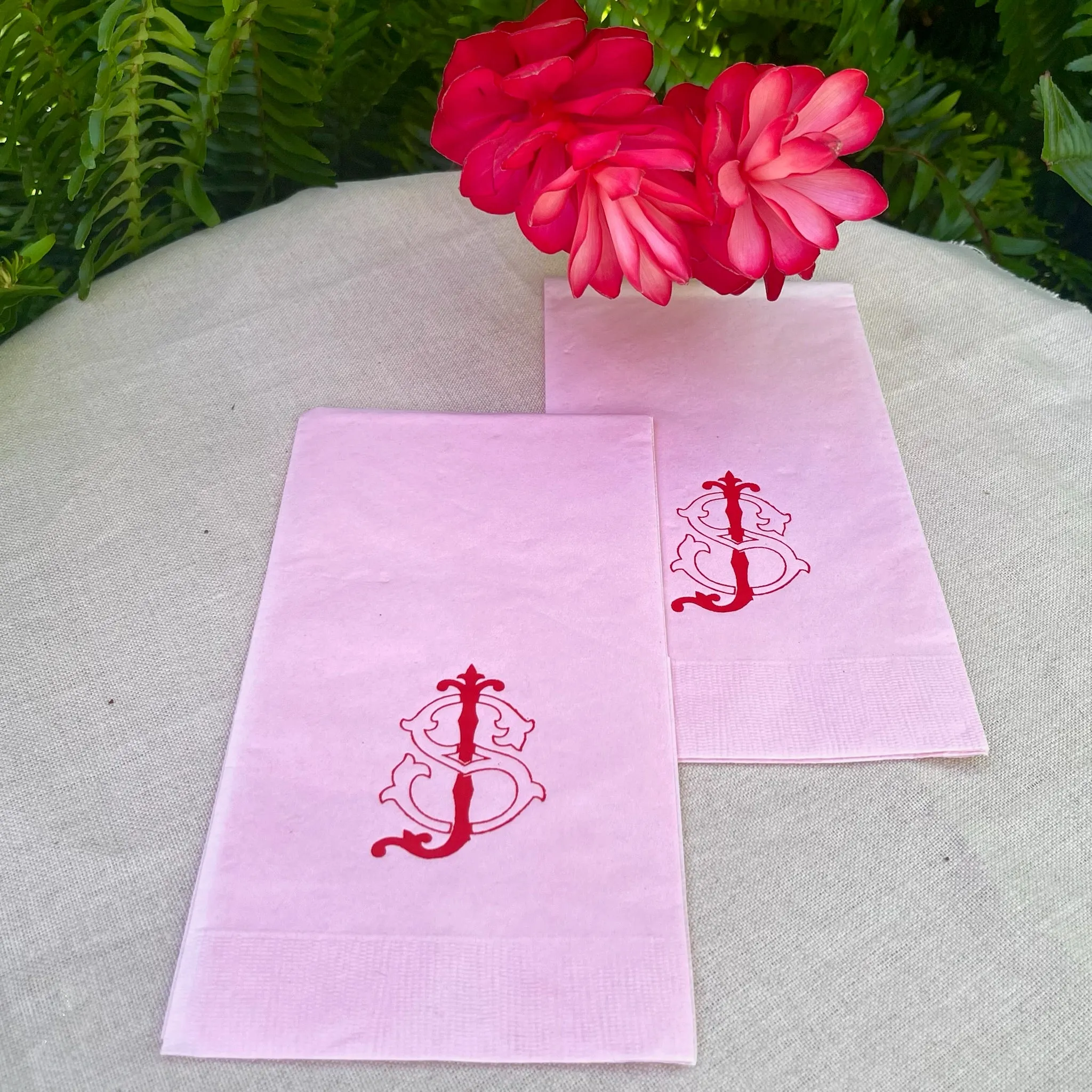 Custom Monogrammed 3ply Guest Towels