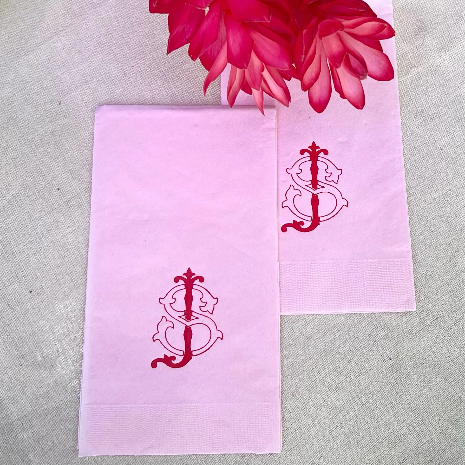 Custom Monogrammed 3ply Guest Towels