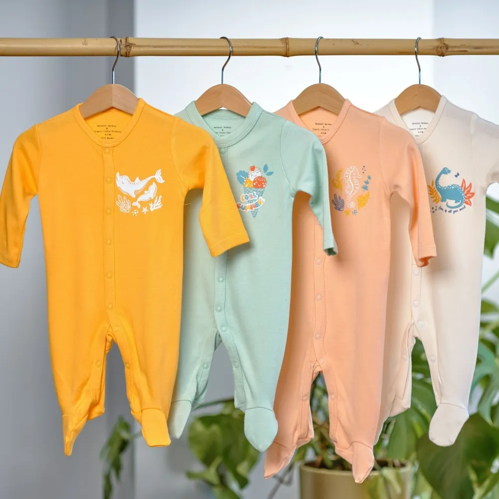 Dolphin Baby Sleepsuit with Close Toe