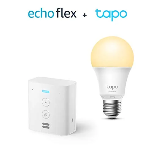 Echo Flex   TP-Link Tapo smart bulb (E27), Works with Alexa