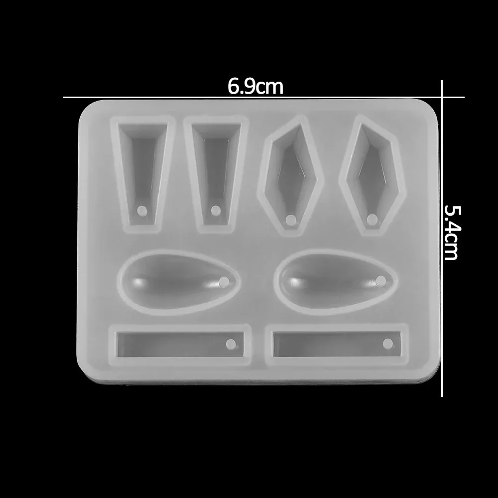 ELMAS Silicone Jewelry Molds - Heart, Round & Rectangle Shapes