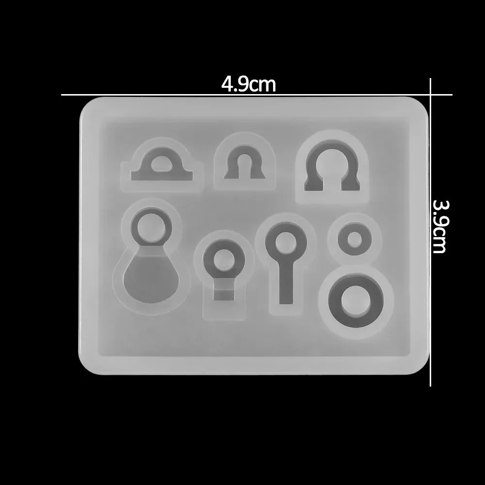 ELMAS Silicone Jewelry Molds - Heart, Round & Rectangle Shapes