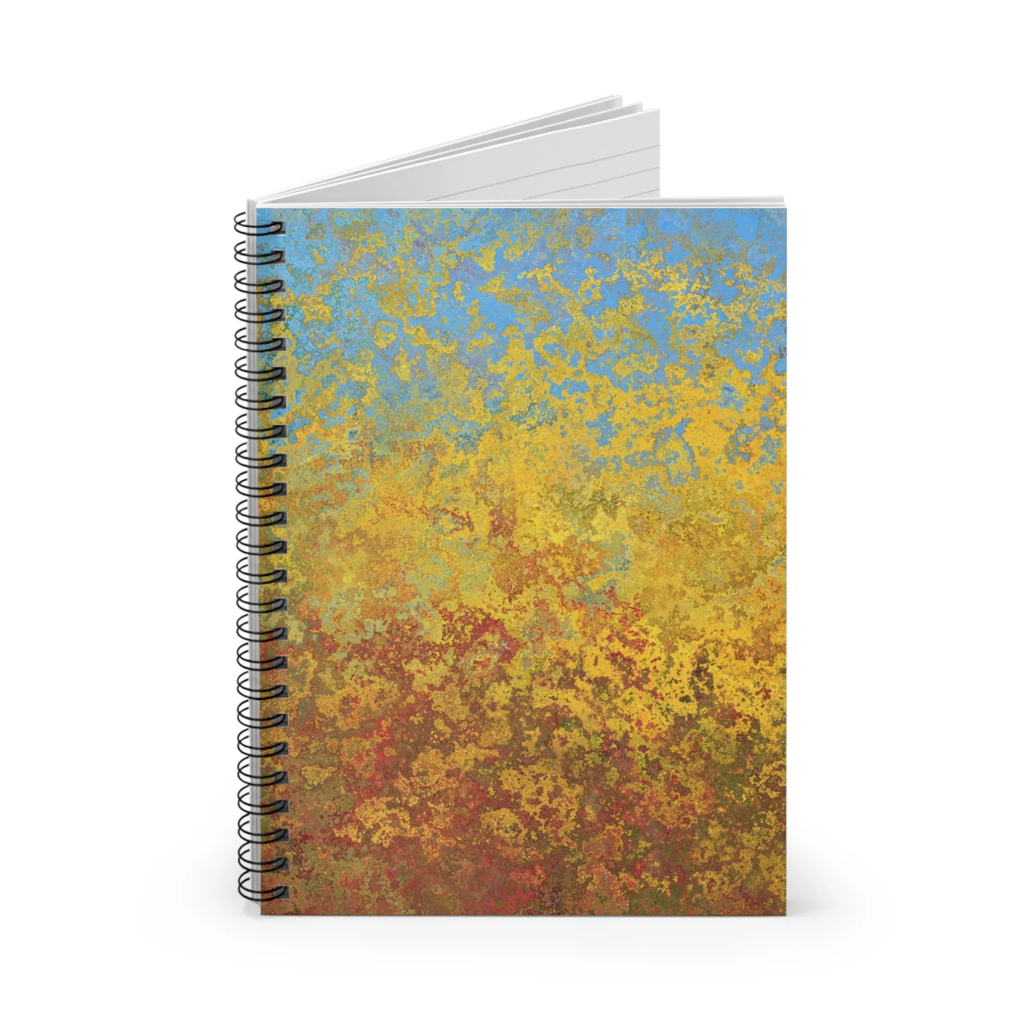 Gold and blue spots - Inovax Spiral Notebook (Ruled Line)