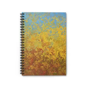 Gold and blue spots - Inovax Spiral Notebook (Ruled Line)