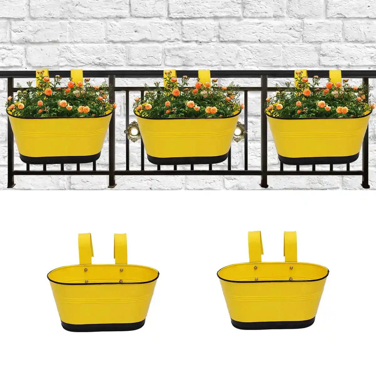 Hangwave Oval Planter - (Set of 5)