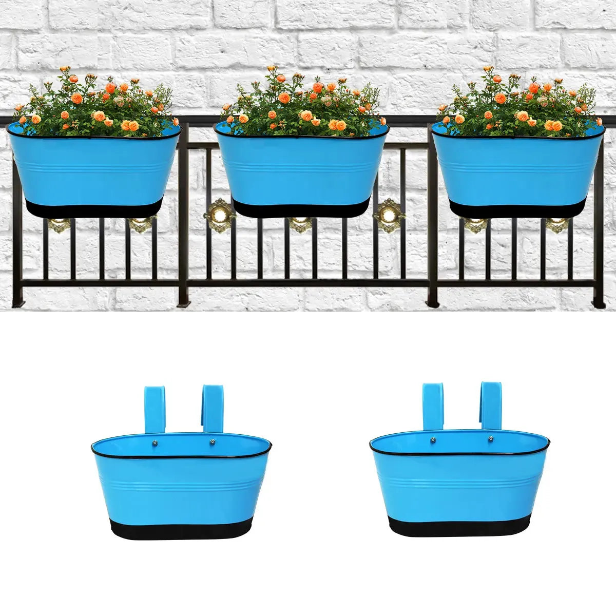 Hangwave Oval Planter - (Set of 5)