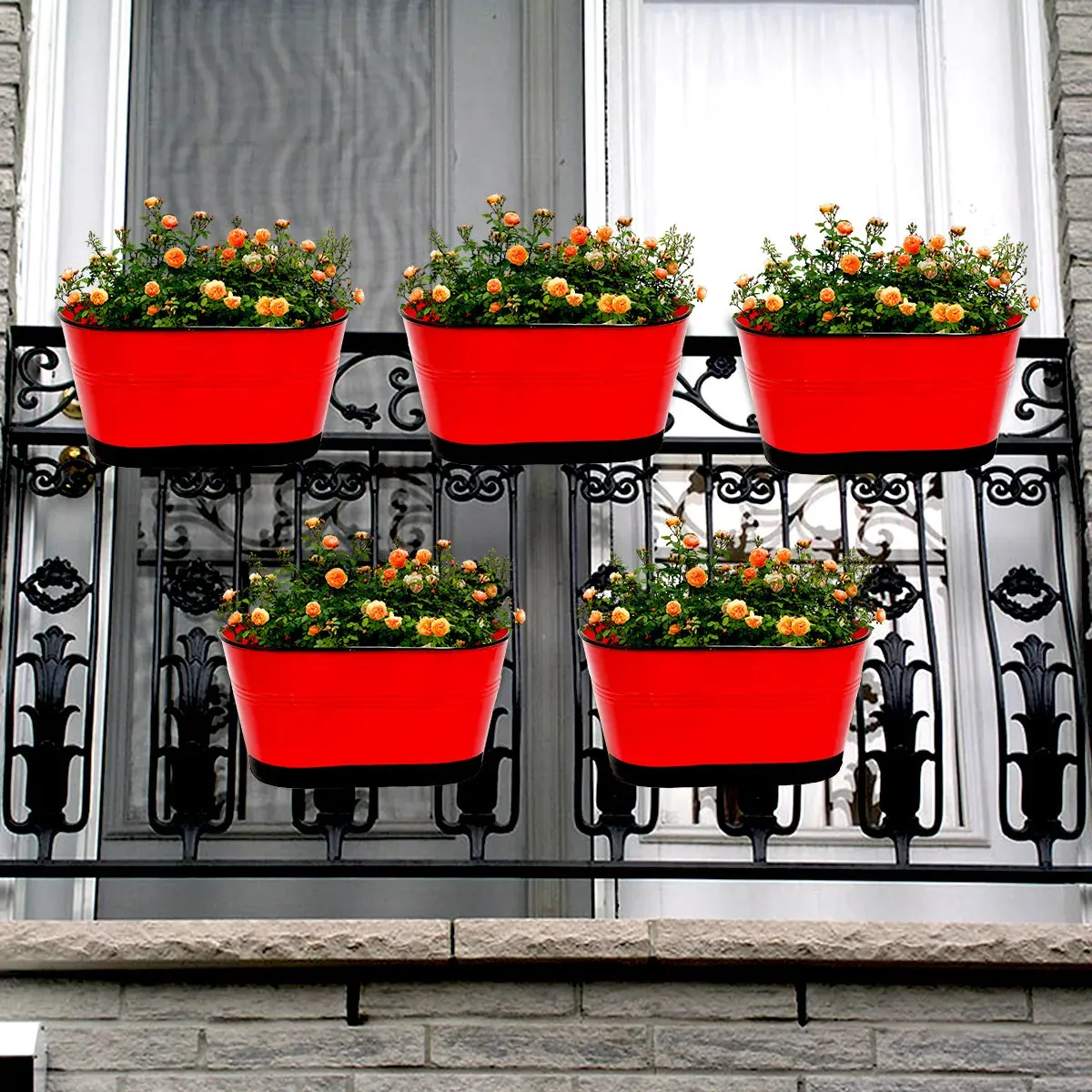 Hangwave Oval Planter - (Set of 5)