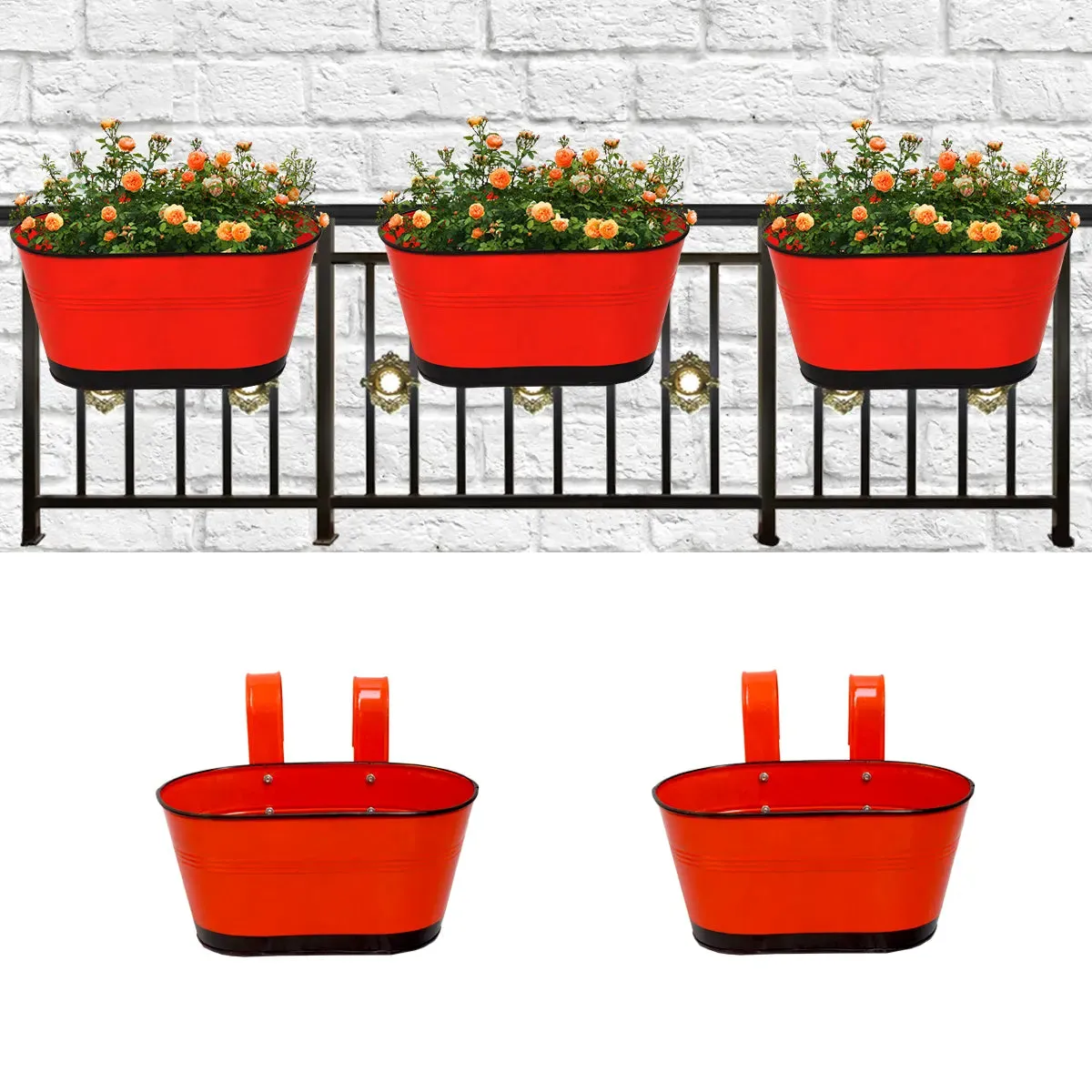 Hangwave Oval Planter - (Set of 5)