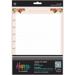 Happy Planner Classic Fill Paper Breath Live Explore