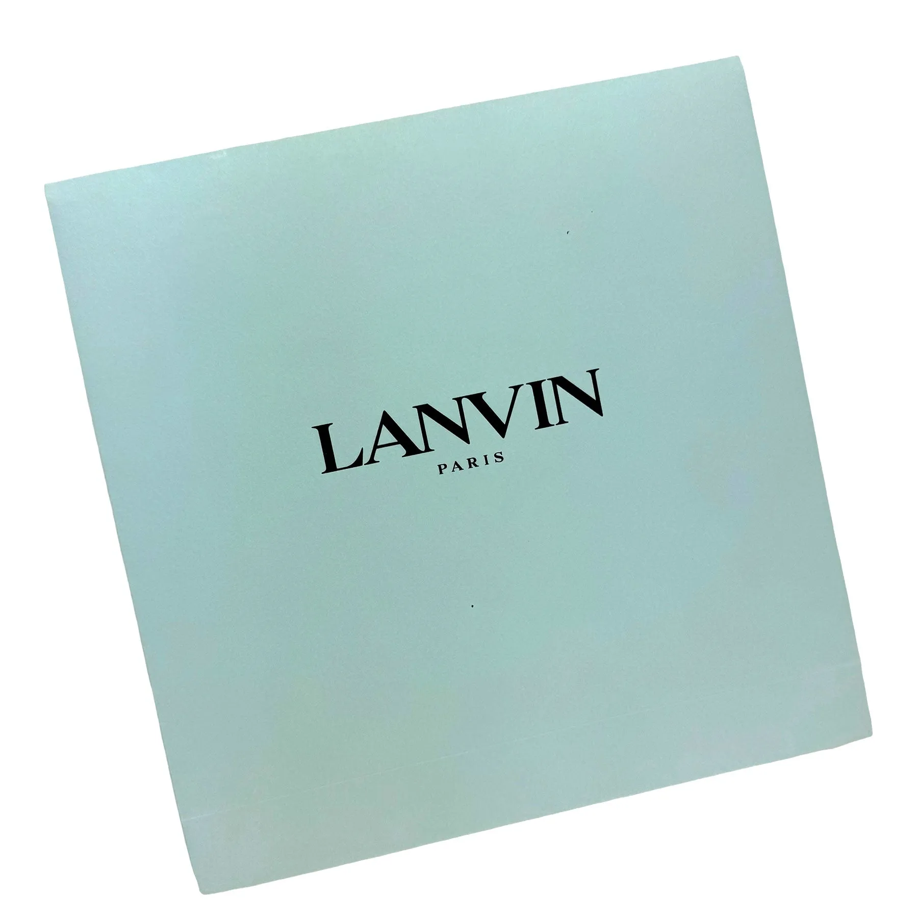 Lanvin Scarf Black White Dark Blue Design - Chiffon Silk Shawl