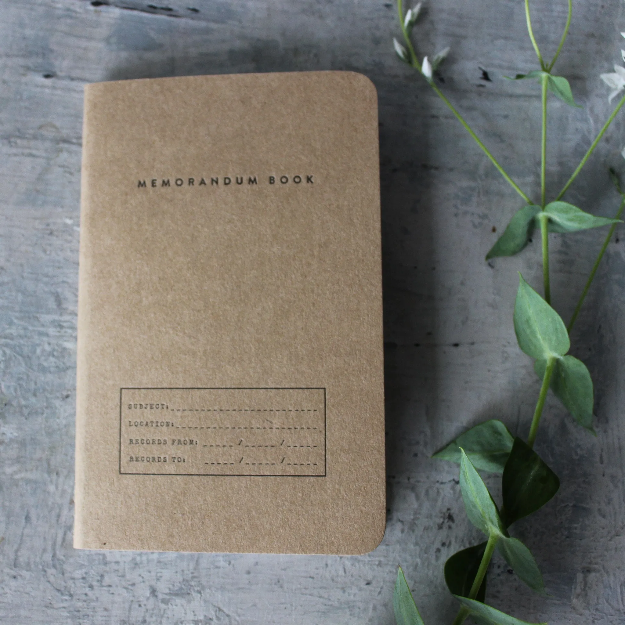 Letterpress Classic Memo Book