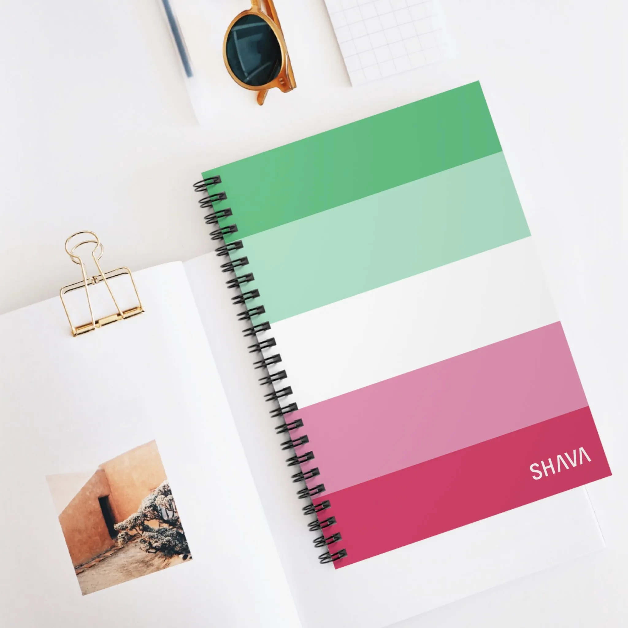 LGBTQ Spiral Notebook - Ruled Line - Abrosexual Flag