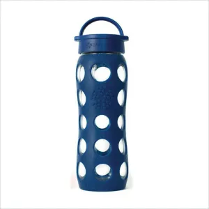 Lifefactory 22oz Glass Bottle w/ Silicone Sleeve in Midnight Blue