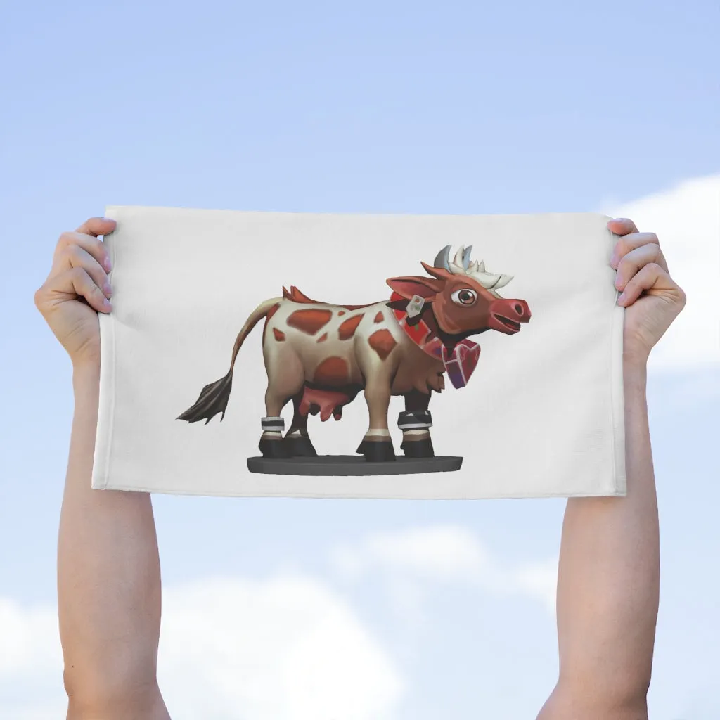 Light Brown Cow Rally Towel, 11x18