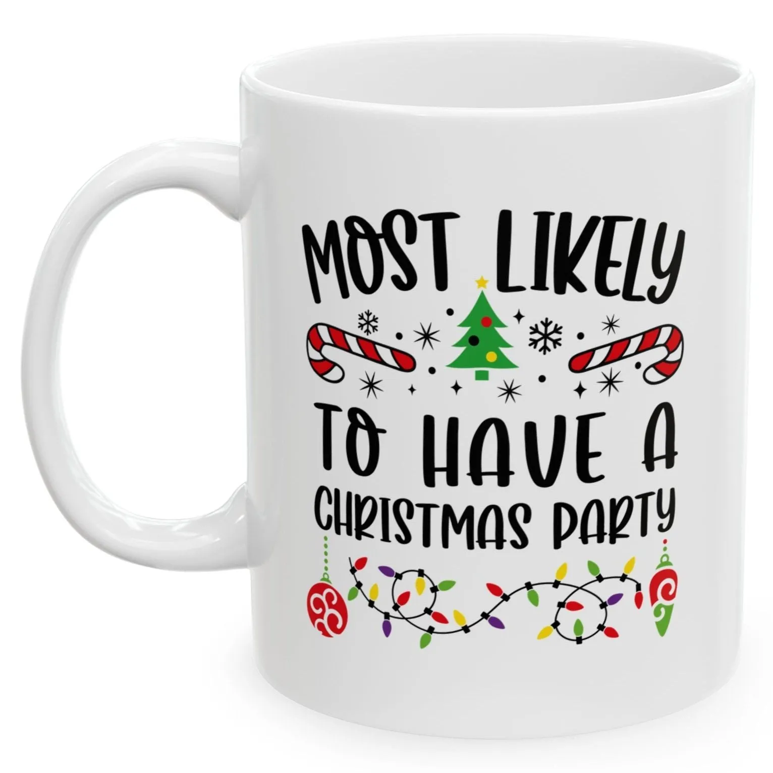 Most Likely To Have A Christmas Party Family Christmas Coffee Mugs 11 oz