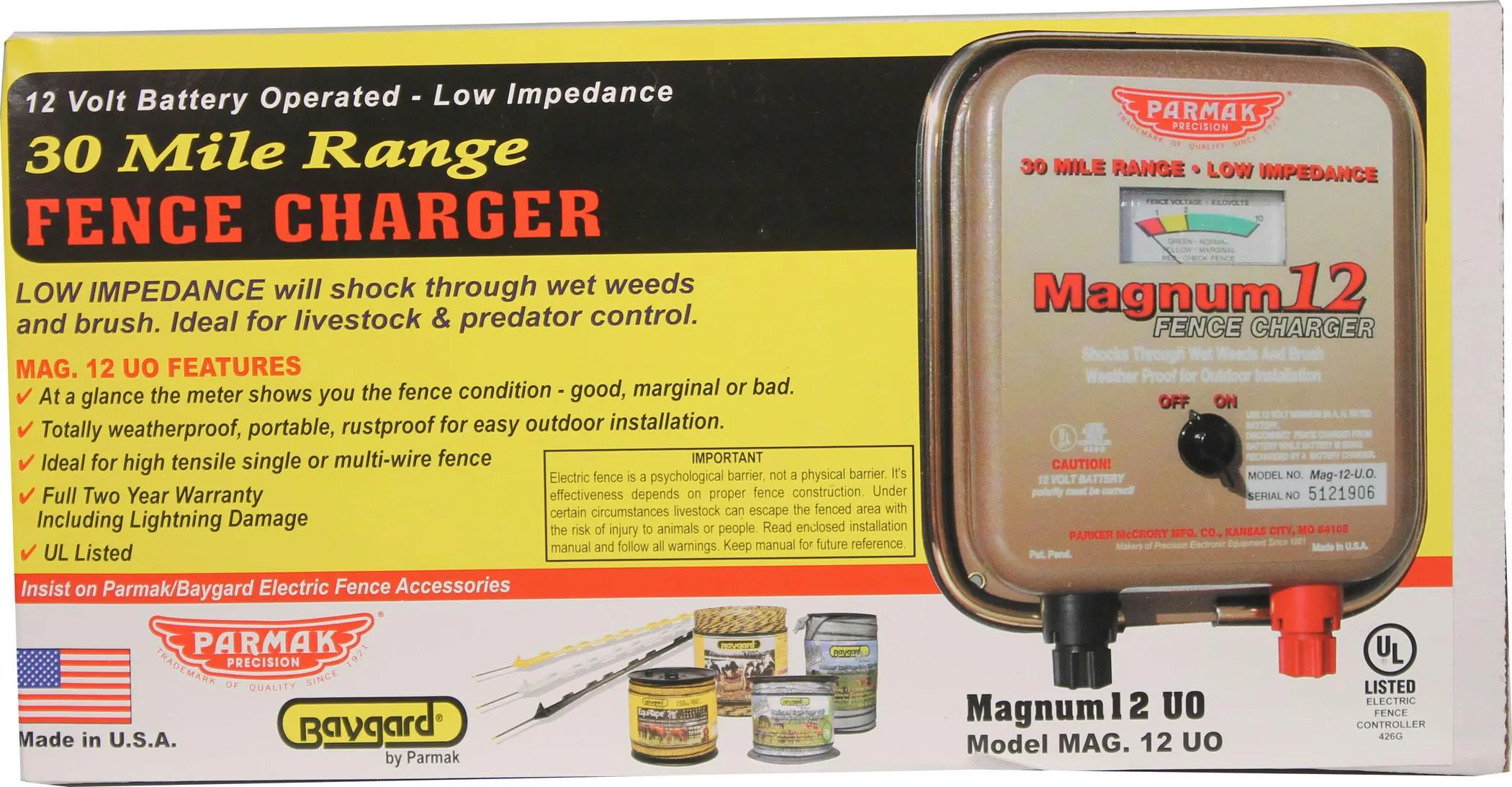 Parmak Magnum 12 Fence Charger