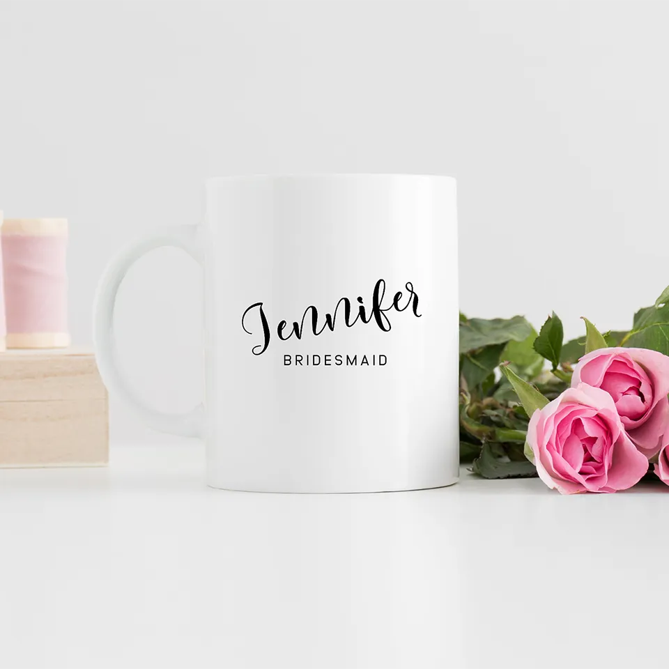 Personalized Bridesmaid Mugs 15oz