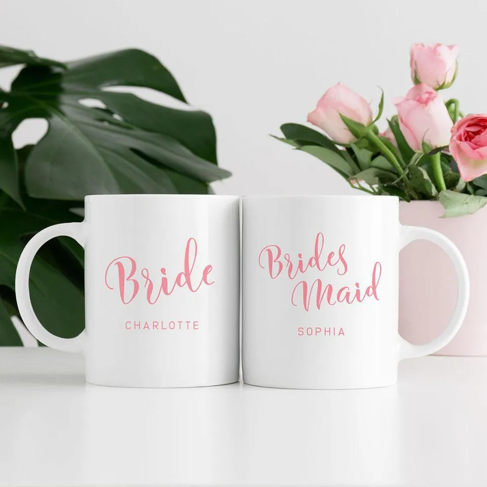 Personalized Bridesmaid Mugs 15oz