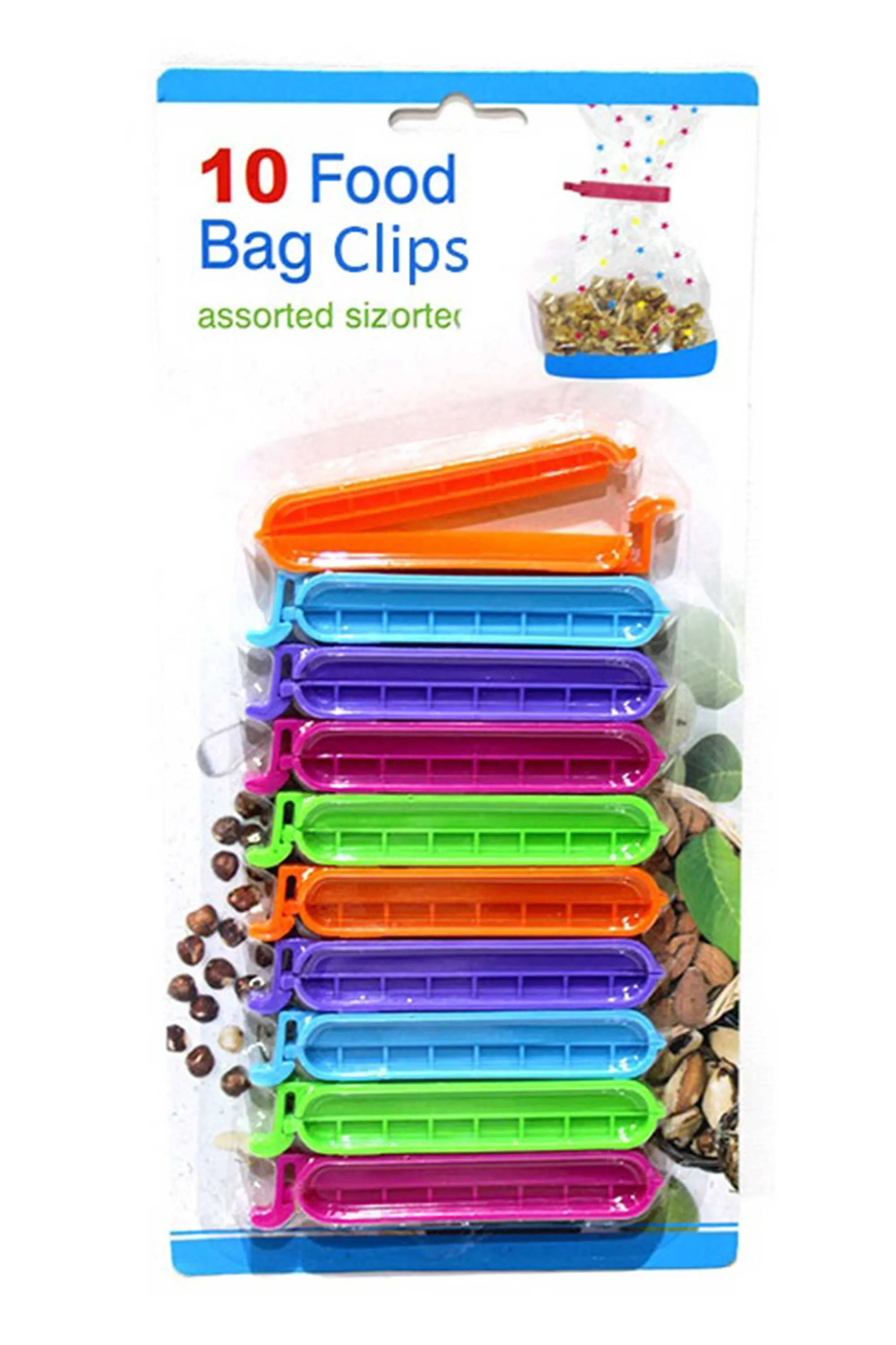 Phoenix Plastic Food Bag Clips - Pack Of 10