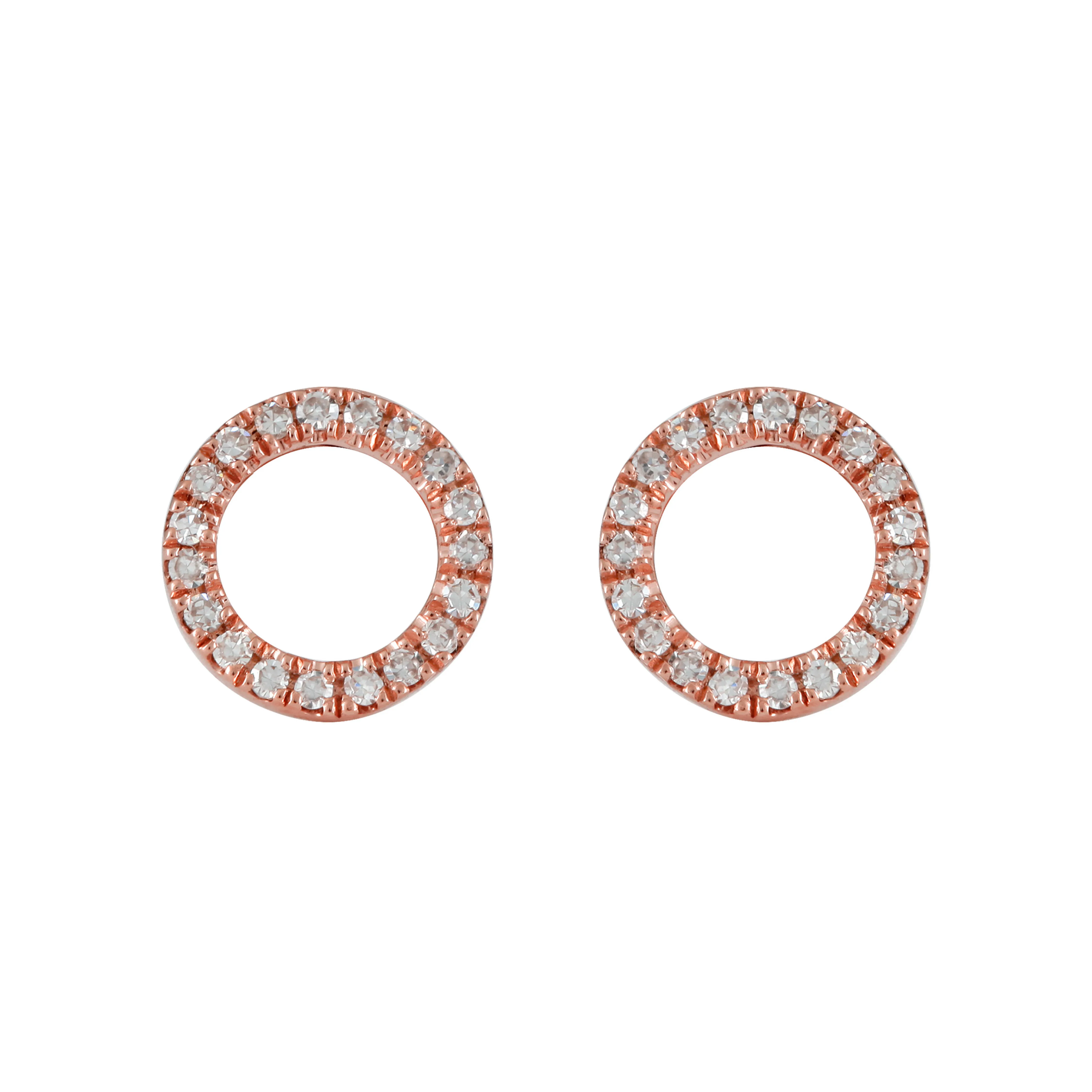 Pink Circle Studs