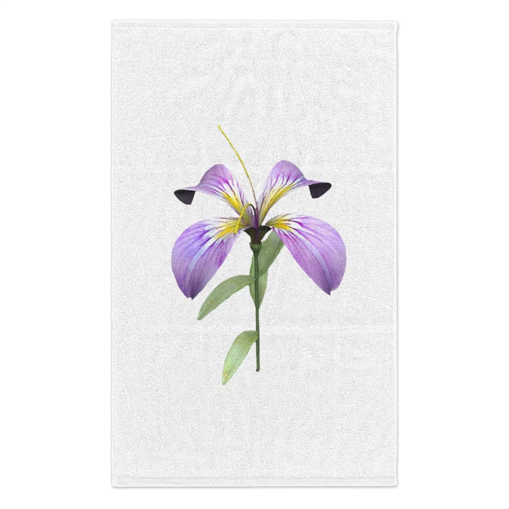 Purple Flower Rally Towel, 11x18