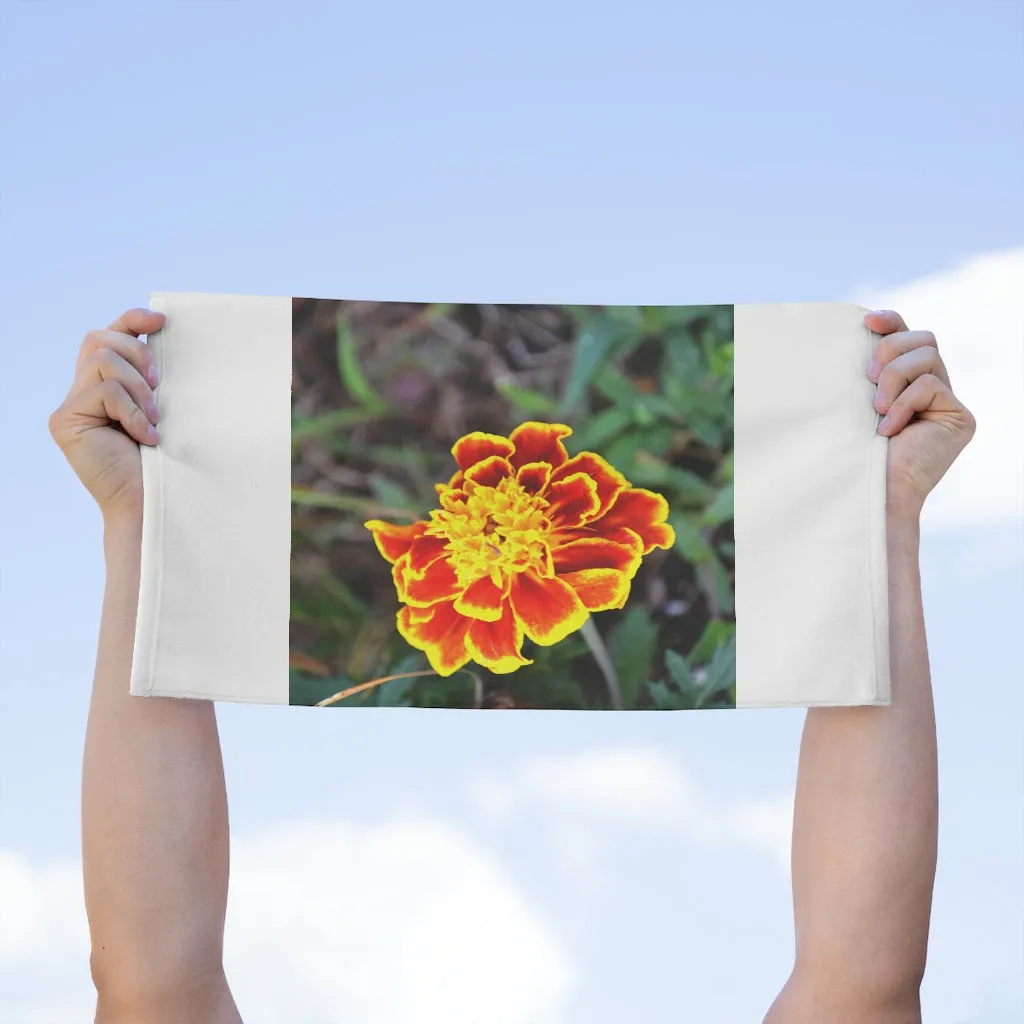 Red and Yellow Flower Rally Towel, 11x18