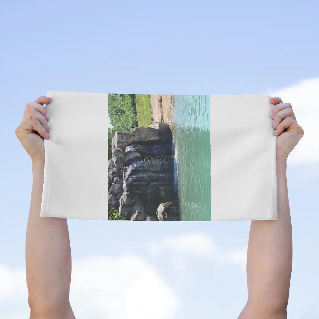 Rock Waterfall Rally Towel, 11x18