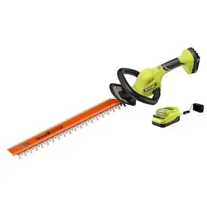 RYOBI 18V ONE  Cordless Battery 22-inch Hedge Trimmer with 2.0 Ah Battery and Charger