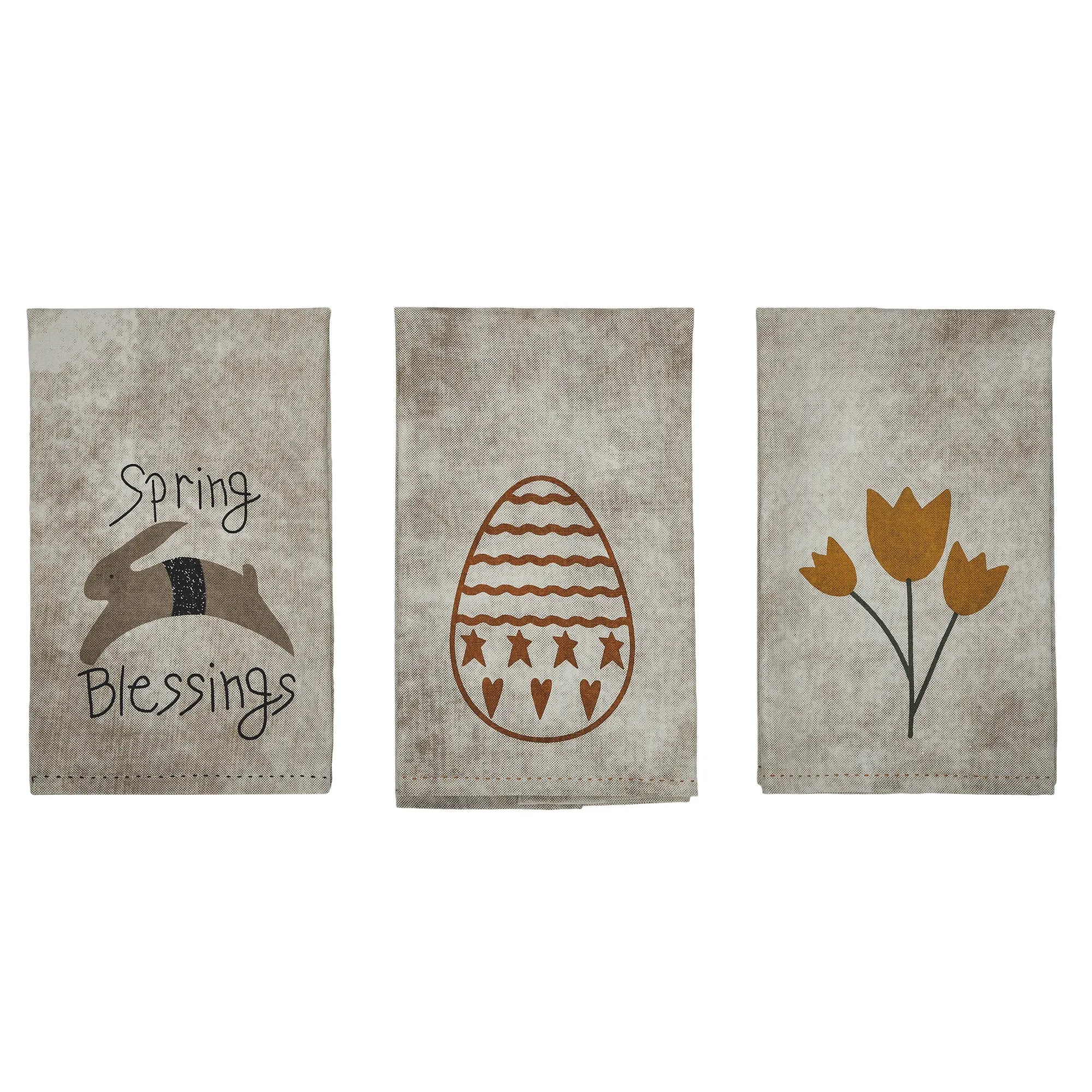 Spring In Bloom Tea Towel Set of 3 19x28