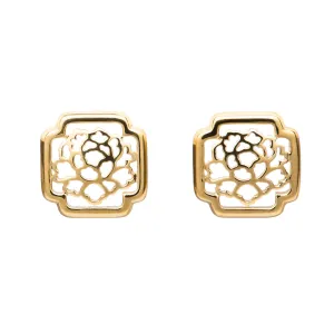 Tang Flower Stud Earrings